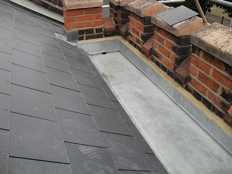 Zinc box gutter by Stuart Smith Roofing