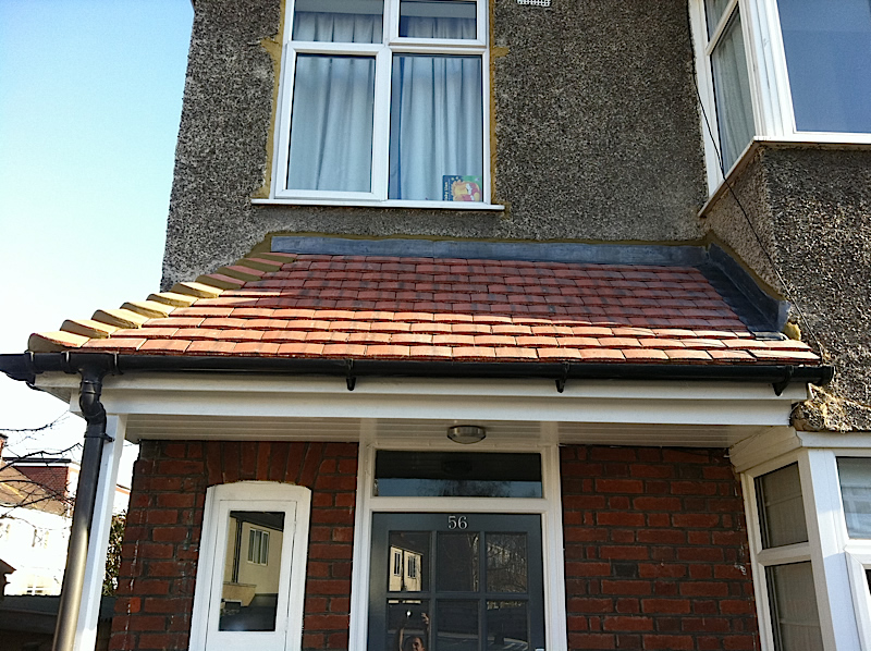 Completed zinc work